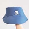 Bucket Hat Simple R Letter Trend Men and Women Versatile Casual Fashion Student Couple Outdoor Sun Protection