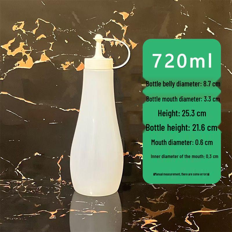 Thick Plastic Food-Grade Squeeze Bottle for Salad and Tomato Sauce