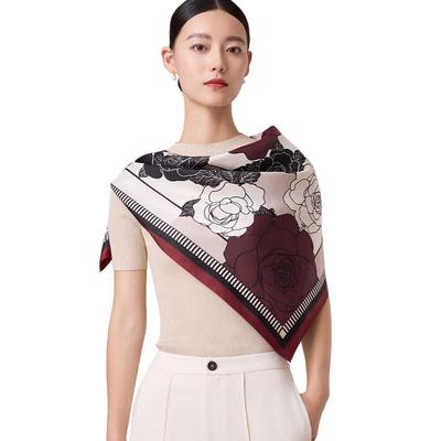 Shanghai Story 100% Mulberry Silk Square Scarf