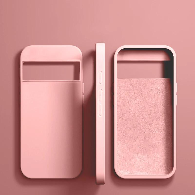Pentru Google Pixel 8 7 9 Pro XL Husă Telefon Huse Originale din Silicon Lichid Pentru Google Pixel 9 6 7 8 Pro 6A 7A Husă Moale Rezistentă la Șocuri