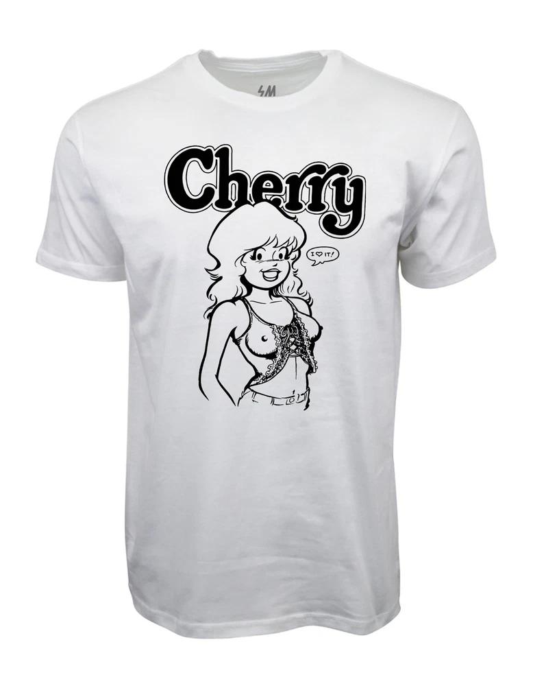 Cherry i love it graphic t shirt M