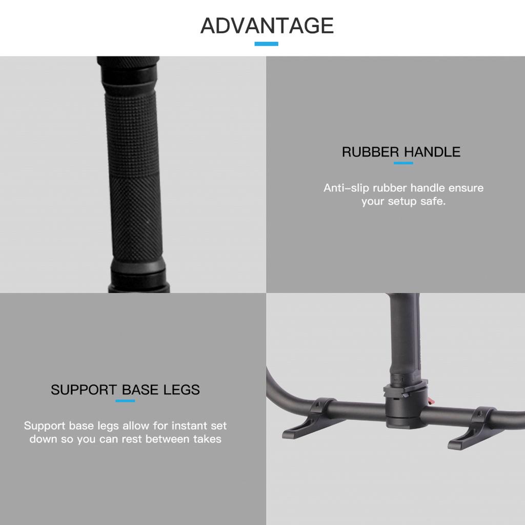 DF DIGITALFOTO MAGIC RING X Professional Dual Handle Grip Ring Handheld Stabilizer Photography Accessory Load Bearing