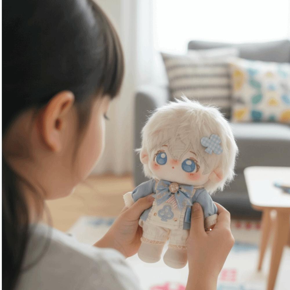 Lovely Design 20CM Cotton Doll Clothes Dress-up Long Ear Rabbit Hat Plush Doll Clothes Kids Gift