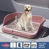 Dog Potty Training Toilet, Plastic Dog Pee Pad Holder With Removable Net, Reusable Dog Potty Trainer Dog Toilet Tray For Pets Up