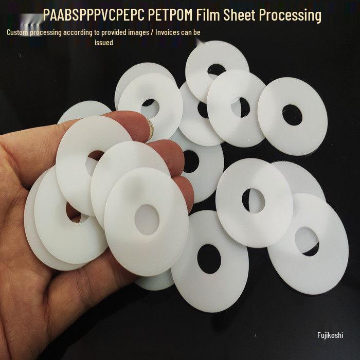 Thin Nylon-POM-PE-PP-PVC-ABS Round Gasket Sheets (0.8/0.6/0.5/0.4/0.3/0.25)