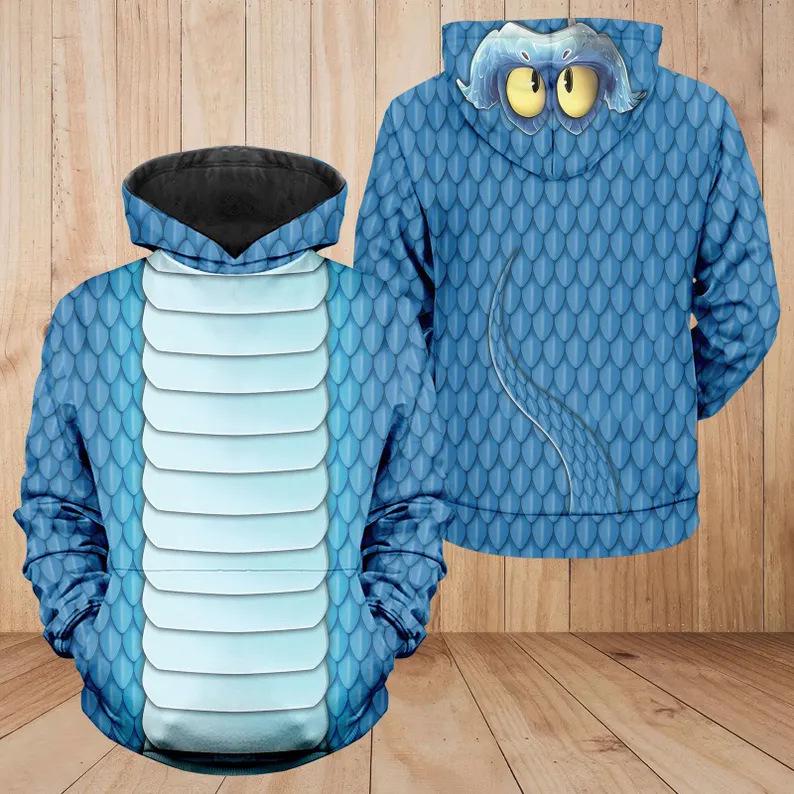 Crazy Zoo 3D Print Unisex Hoodie Pullover Small