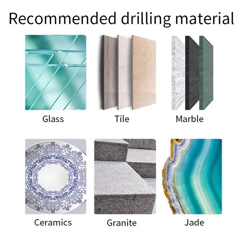 1PC Brazed Drill Bit Dry Drilling Ceramic Tile Drill Bit Marble Granite Vitrified Tile Hole Opener Diamond Drill Bit LM