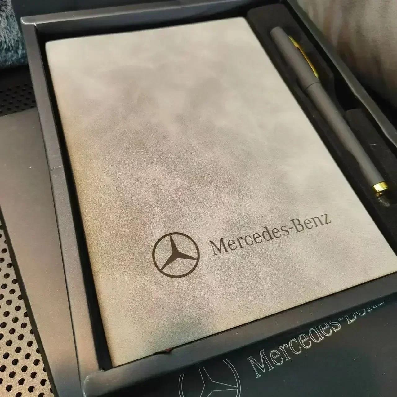 

Retro Car Man Business Sign Pen A5 Notebook Women Gifts For Mercedes Benz AMG C E S GLE CLC Class W205 C300 W203 W206 W108 W124