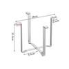 Foldable Stainless Steel Trash Bag Holder 1Pcs Space Saving No Bend for Home Kitchen Office Pantry Use