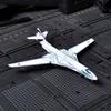 Colour Tu-160 Strategic Bomber 3D Metal Puzzle Stainless Steel DIY Mini Airplane Assembly Model Adult Jigsaw Puzzle Playthings