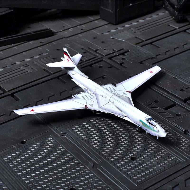 Colour Tu-160 Strategic Bomber 3D Metal Puzzle Stainless Steel DIY Mini Airplane Assembly Model Adult Jigsaw Puzzle Playthings