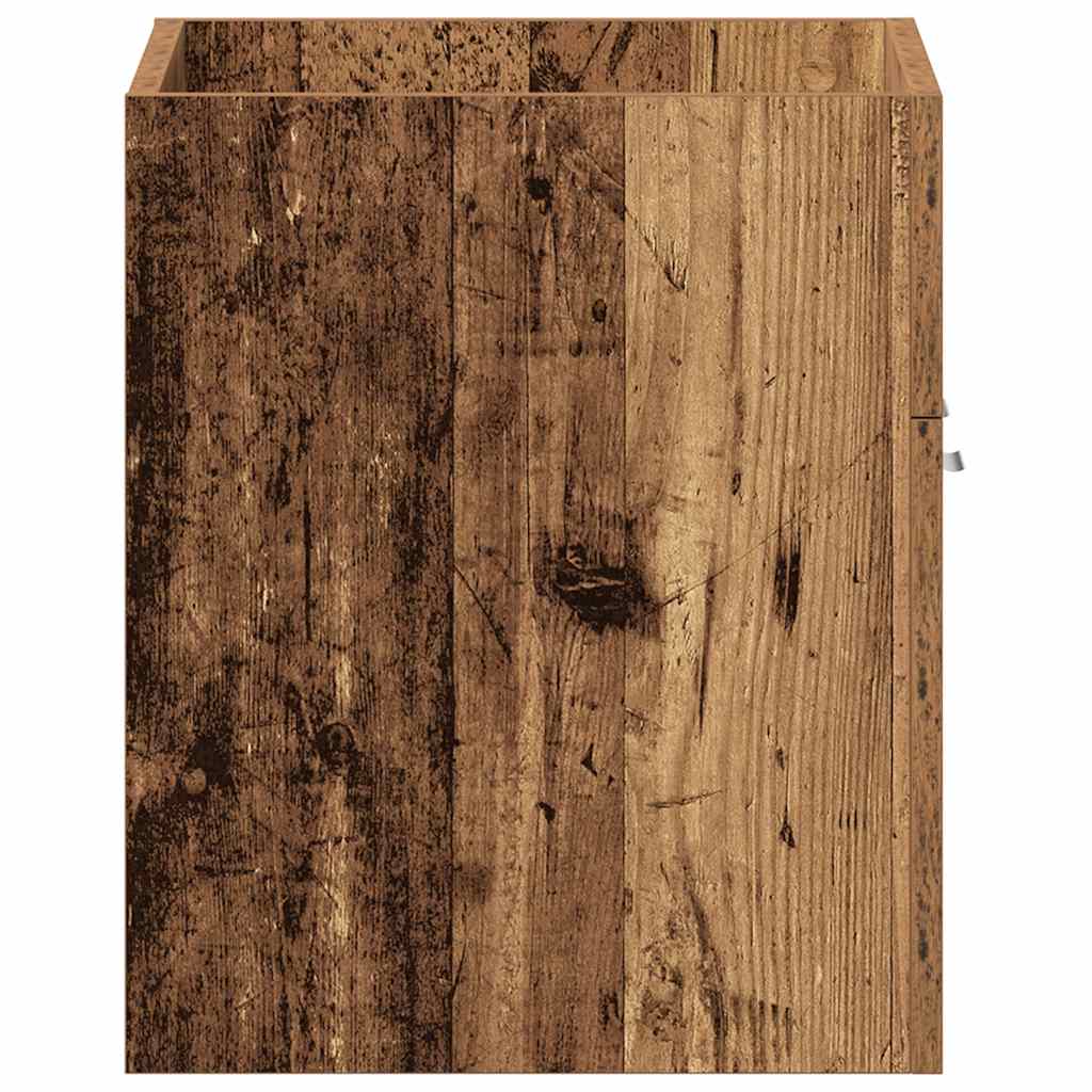 Bathroom Vanity Cabinet with Rustic Wood Effect 60 x 38.5 x 46 cm