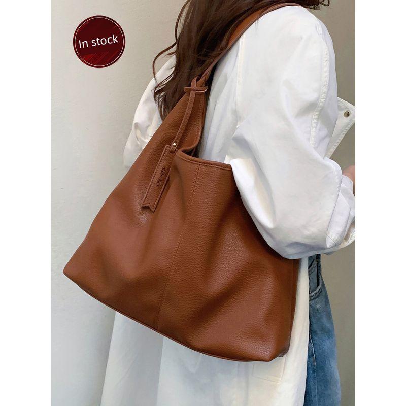 

South Wind Chio2nd Late Autumn Retro Commuter Tote Caramel