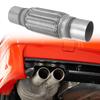 X AUTOHAUX Flexible Bellows Muffler Flexible Pipe Exhaust Flexible Pipe Tube Stainless Steel Pipe Car Exhaust Manifold Tube Universal Flexible with