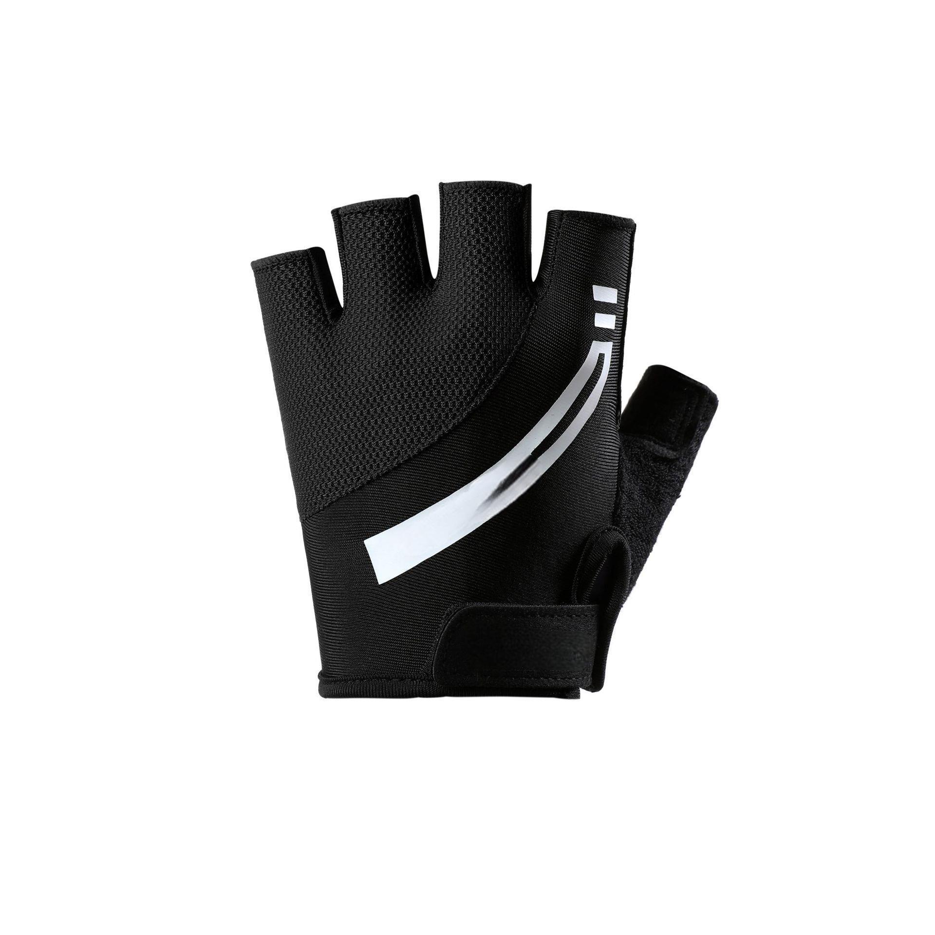 Children s Sports Half-Finger Gloves for Boys and Girls, Summer Breathable Non-Slip for Rock Climbing, Roller Skating, Pull-Ups S чёрный