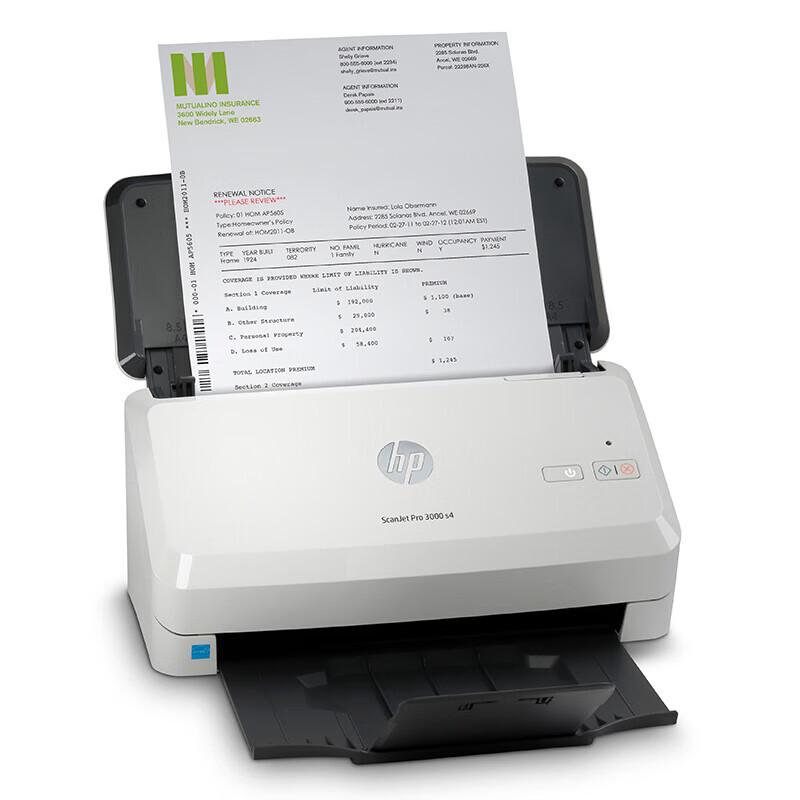 HP ScanJet Pro 3000 s4 High-Speed A4 Document Scanner CN plug (adapter included)