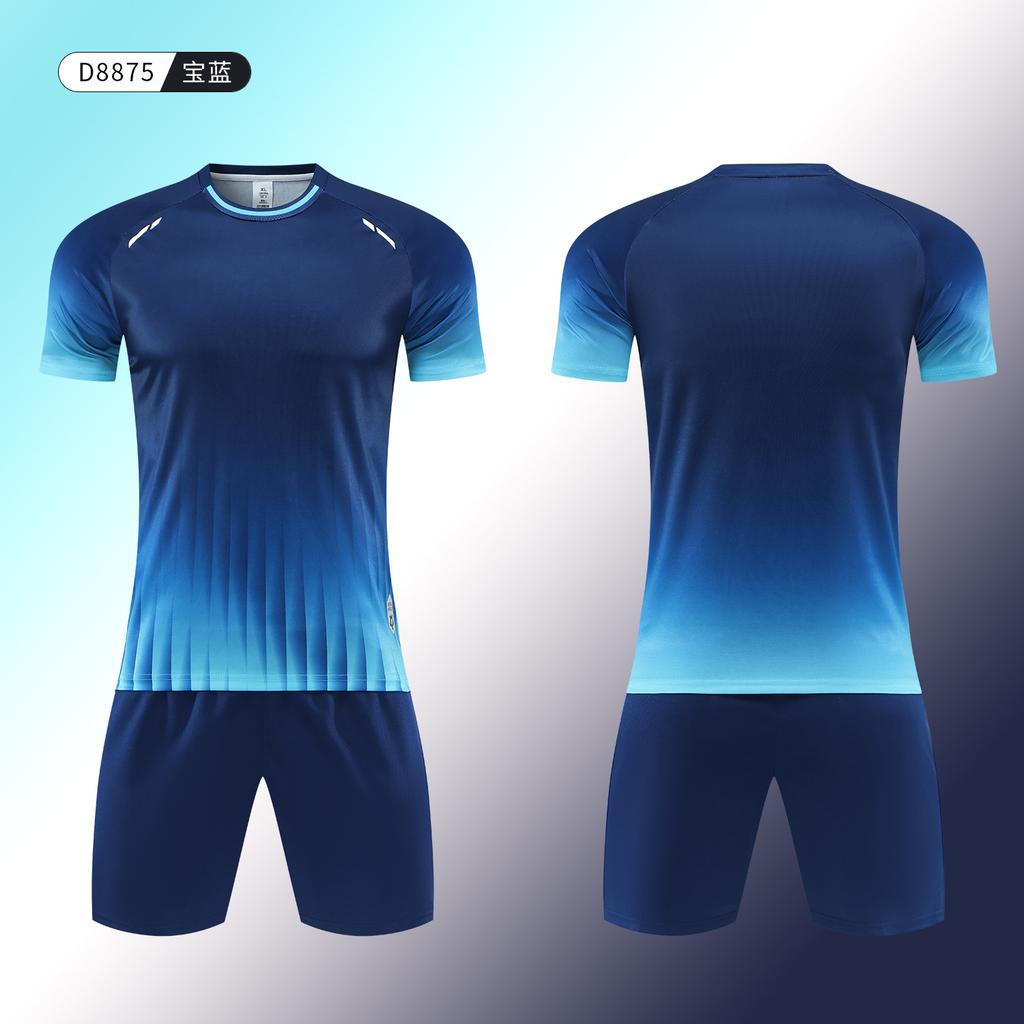New Soccer Uniform Set Student Competition Training Uniform Customization Quick Dry Sports Kids Adult Short Sleeve Soccer Jersey