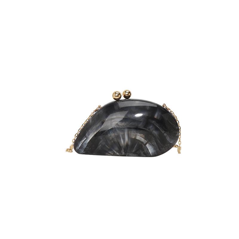 

Acrylic Mango Evening Bag 2025 New Candy Color Box Bag Women s Versatile Chain Crossbody Bag Trendy чёрный