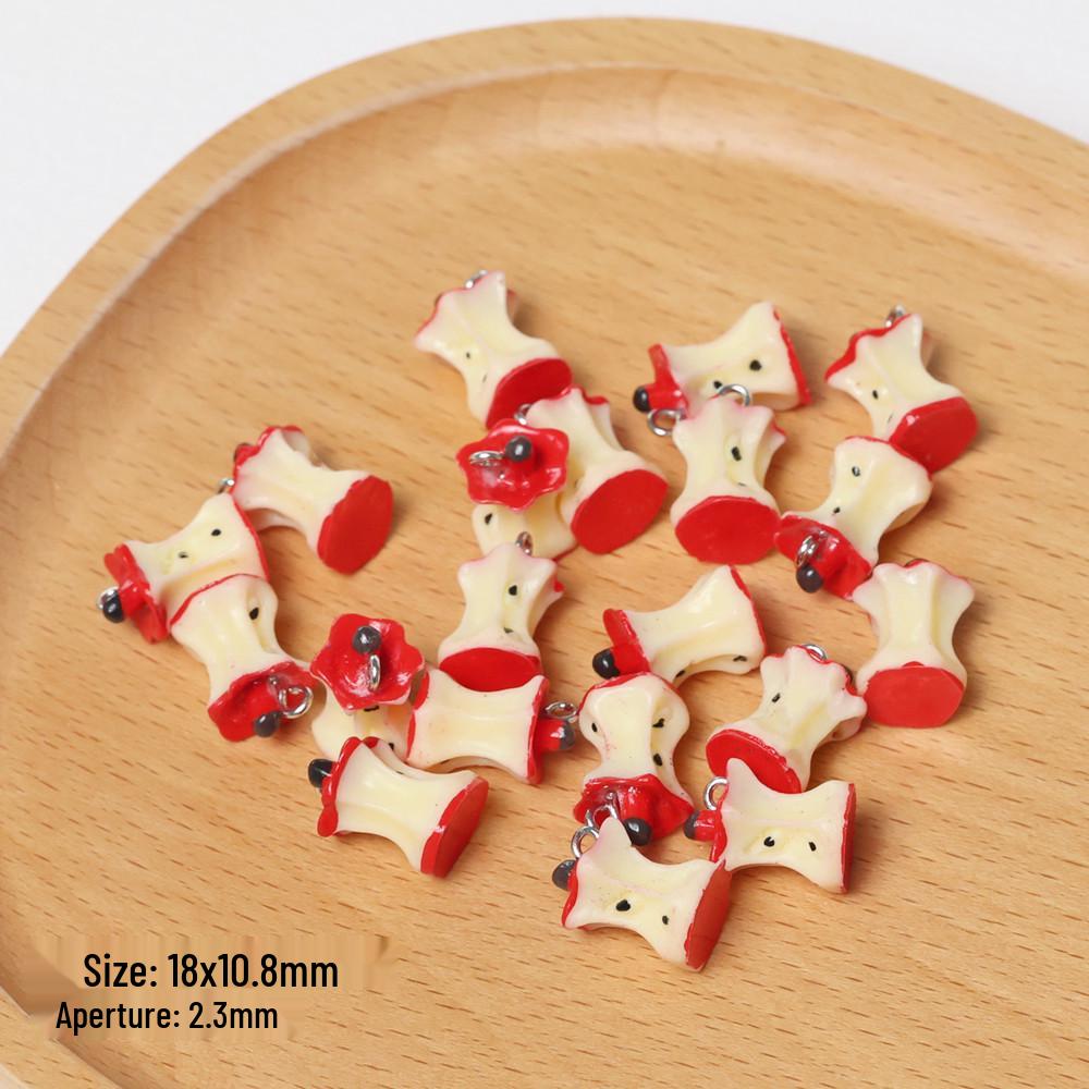 Heart-Shaped Apple Core Beading Pendant for DIY Jewelry