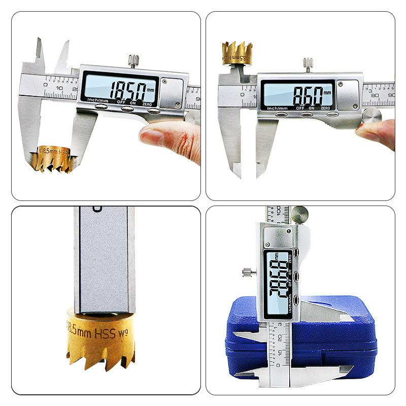 0-150mm Vernier Caliper Stainless Steel/Plastic LCD Digital Caliper 6 Inch Instrument Depth Measuring Tools
