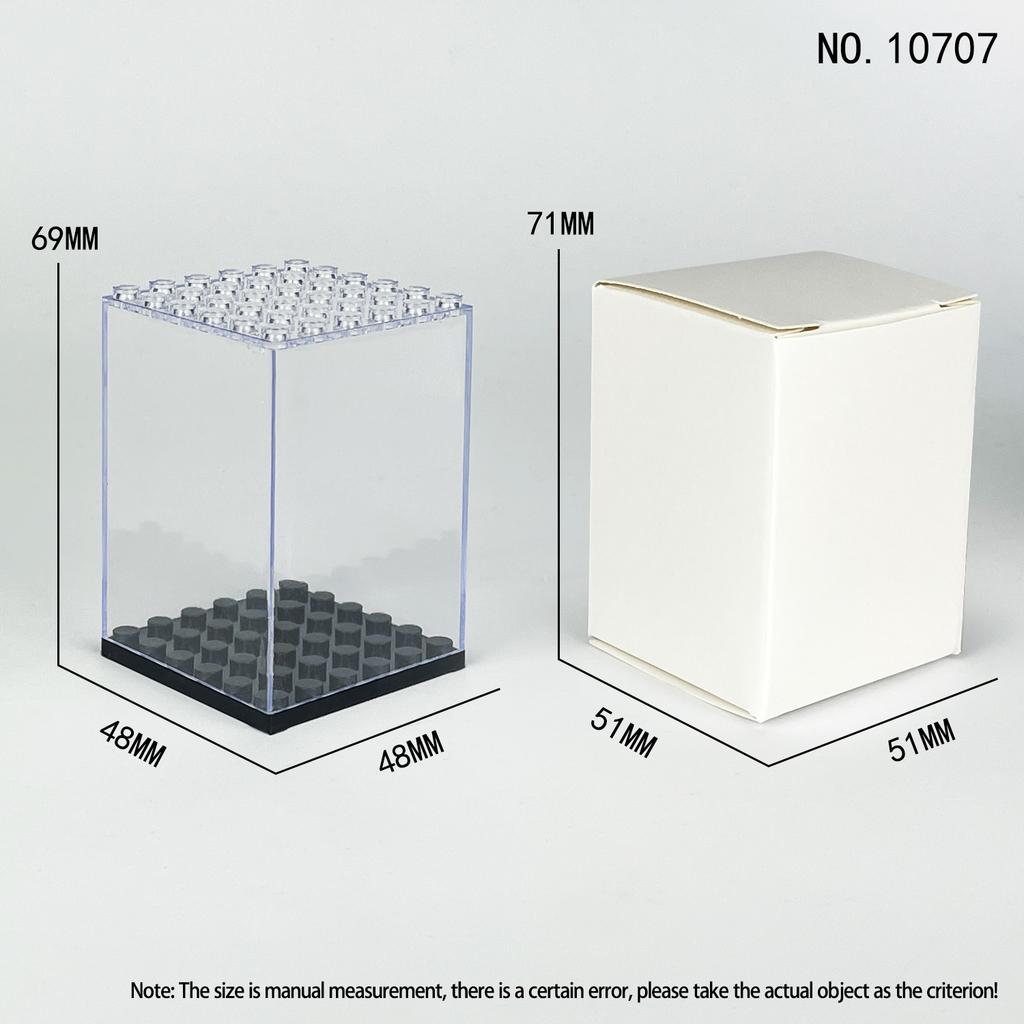 Package B6 Small Particle Display Box Storage Box Transparent Cover Children'S Assembled Building Block Toys And Decorations