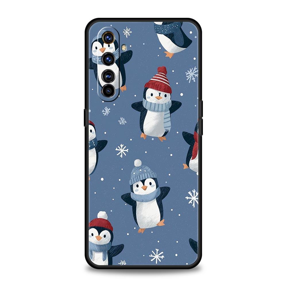 Penguin Kawaii Cute Phone Case For Realme 13 12 10 9 8 7 GT3 GT5 GT2 Pro Plus 5G C21 C25 C35 GT Neo 2 3 3T 5 Cover
