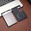 Aramid Carbon Fiber Pattern Magnetic Phone Protective Case for Samsung Galaxy Z Fold 8 Ultra 8 7 6 5 4 3 Tempered Glass Screen Protector Cover