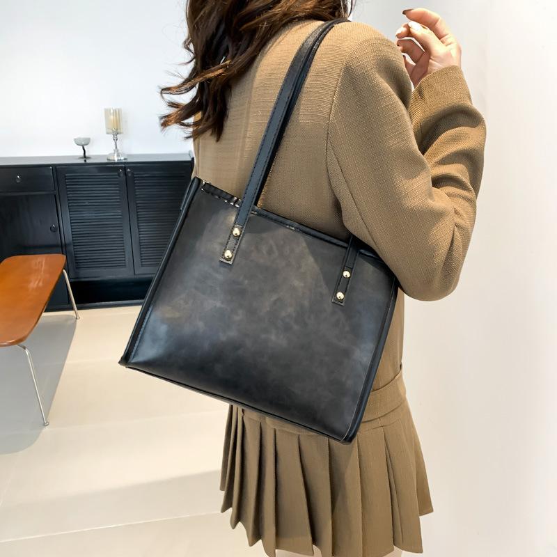 

Сумка через плечо большой вместимости, модная и универсальная, минималистичная сумка, большая сумка для поездок на работу.