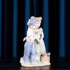 Westliche Keramik Junge Mädchen Kind Skulptur Dekoration Haus Zimmer Tisch Figur Zubehör Handwerk Arbeitszimmer Büro Schreibtisch Statue Ornamente