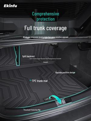 Volkswagen Lavida Pro Trunk Mat - Fits 26 Models, TPE Material, Tail Box Mat, Car Modification Accessory.