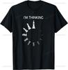 Ik Denk Schaakstukken Ik Denk Schaakspeler Liefhebber T-shirt mode casual los topje