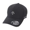 DESCENTE Polyurethane Polyester Casual Duckbill Cap Unisex Couple Style Black Peaked SQ123UCP16-BLK0