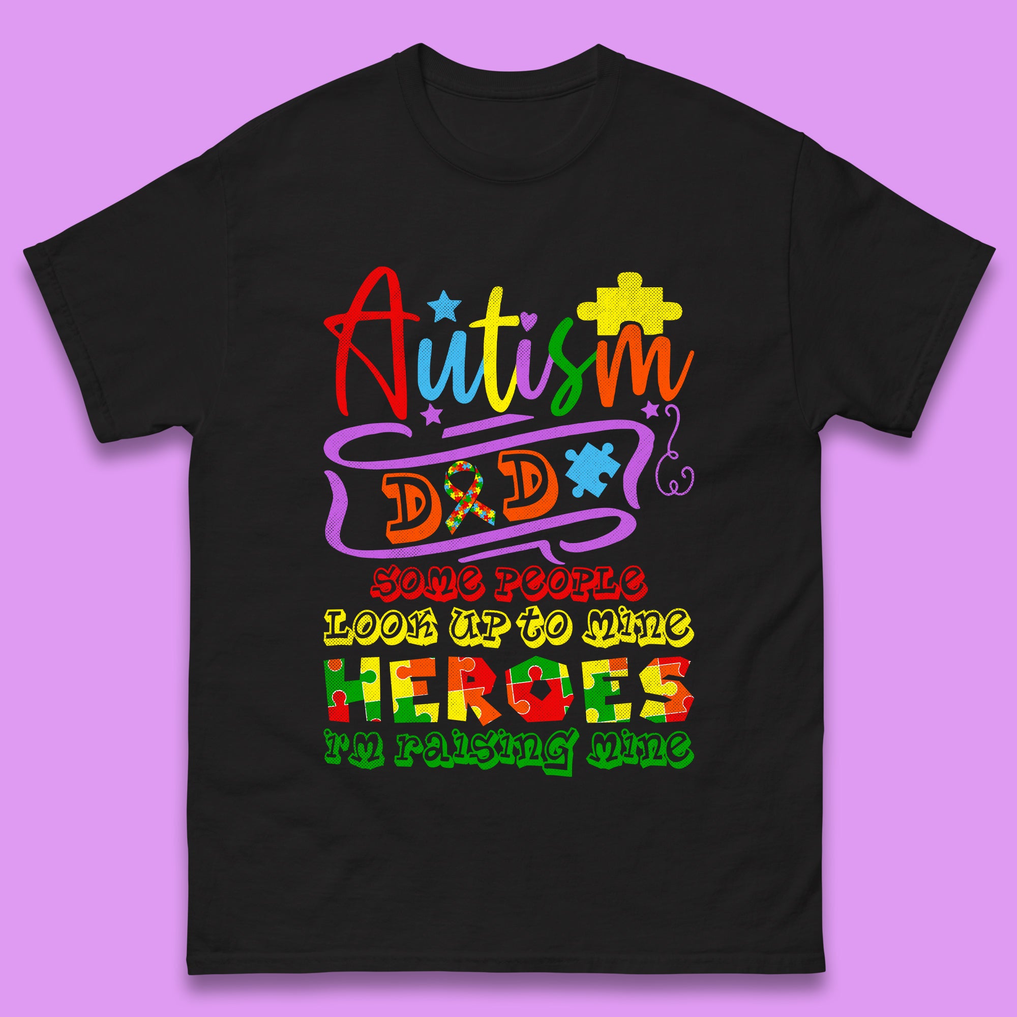Autism Dad T-Shirt L