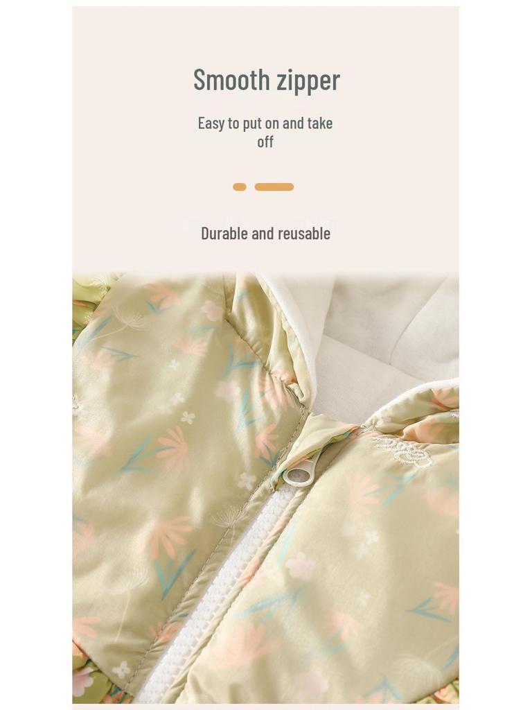Cozy Cotton Padded Baby Jumpsuit: Warm Winter Onesie for Newborns