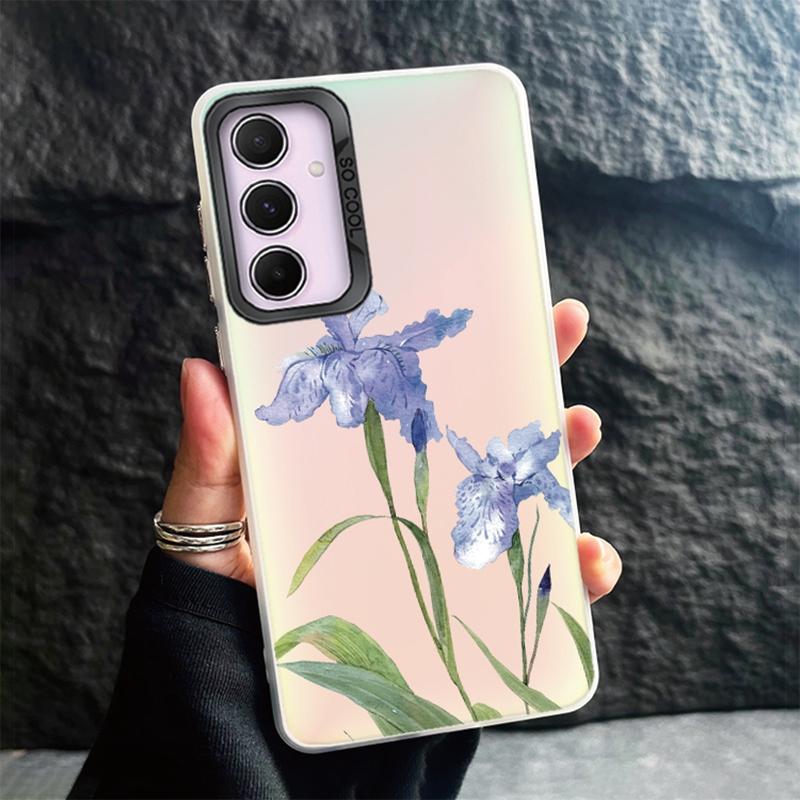 Phone Case For Samsung S24 Ultra S23 Plus S22 S21 S20 FE A55 A54 A53 A35 A34 A32 A25 A24 A15 A14 A13 5G Shockproof Bumper Gradient Aurora Cover