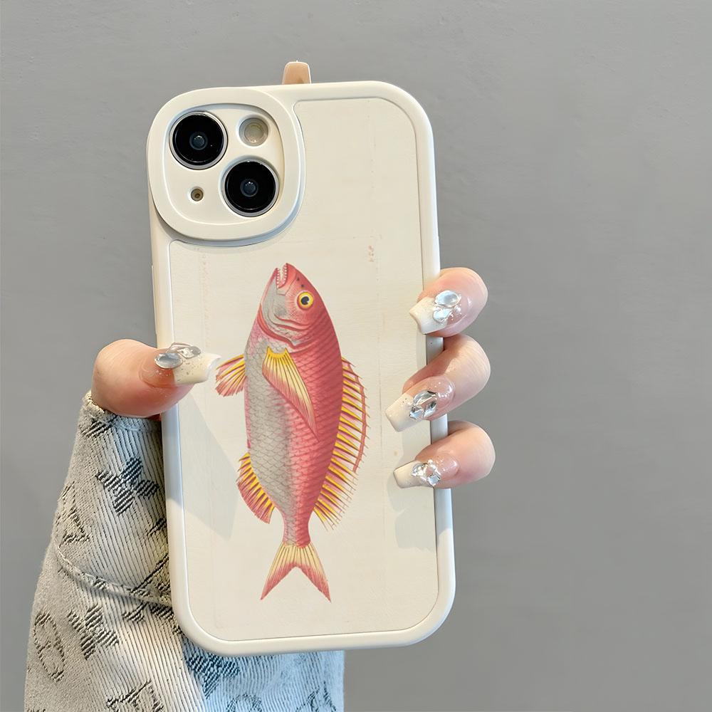 Carp Fishing Fish Phone Case Environmental Protection New 2025 Lambskin Silicone For IPhone 16 15 14 11 12 13 Pro Max Mini X XR