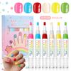 Kids Water Based Nail Polish Set Non-Toxic Quick Dry Peelable Odorless Colorful Nail Art Kit Princess Gift