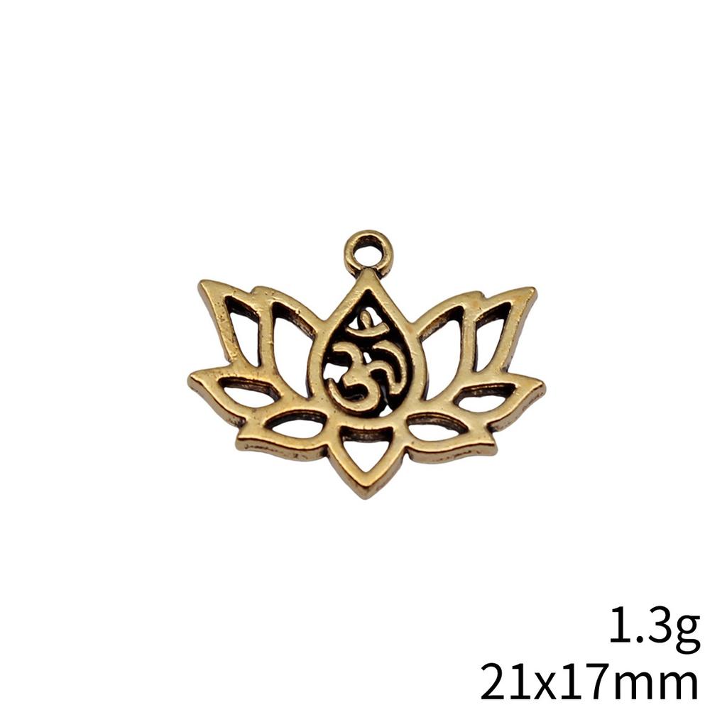 Flower Bud Charms Mini Floral Pendant Alloy Metal Leaf Findings Elegant Plant Jewelry Making Supplies For