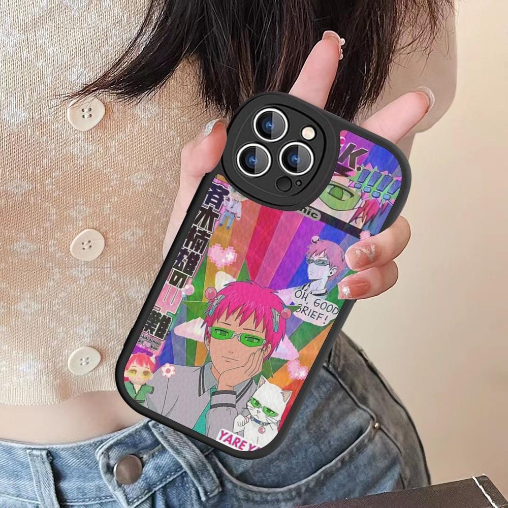Saiki Kusuo No Psi Nan Phone Case Hard Leather For IPhone 16 15 14 13 12 Mini 11 14 Pro Max Xs X Xr 7 8 Plus Fundas