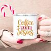 Christian Faith Enamel Coffee Tea Mugs Religious Quotes Trendy Christian Gift for Believer Camping Mug Religious Faith Gifts