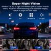 BEPOCAM Dash Cam 4K 4 Channel Front and Rear Inside 360° Car Camera for Cars Built-in WiFi GPS WDR Night Vision 24H Parking Mode