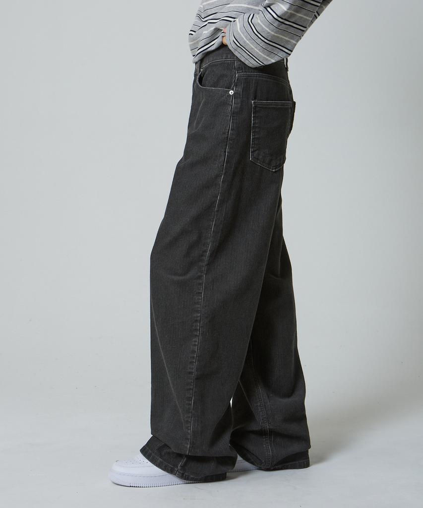 UNKNOWN PLANET Daily Wide Corduroy Pants Gray