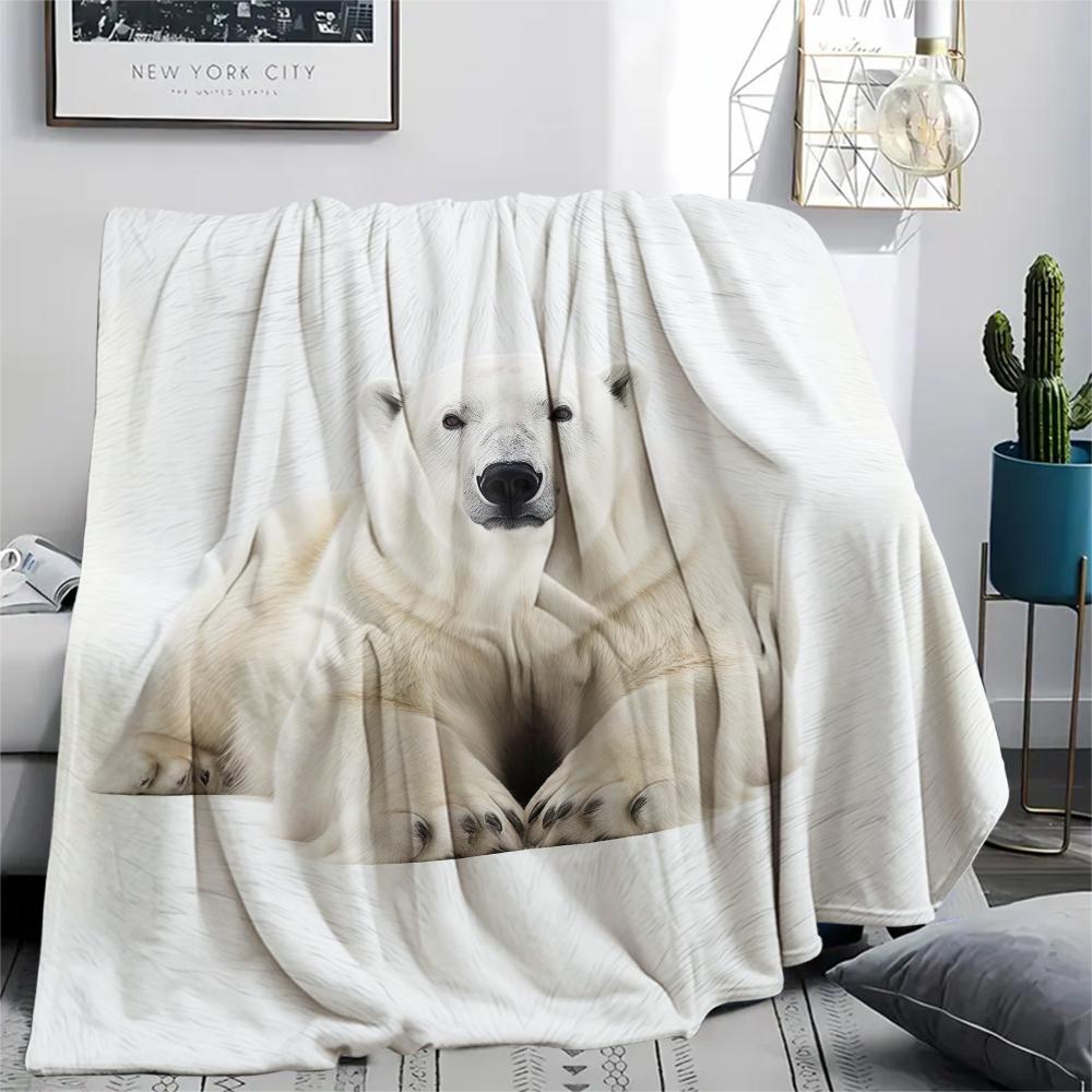 1 Pezzo Coperta in Flanella con Stampa Cartone Animato, Alta Qualità Confortevole per Tutte le Stagioni, Decorazione per la Casa, Calore e Comfort, Perfetta per Regalo di Natale Compleanno