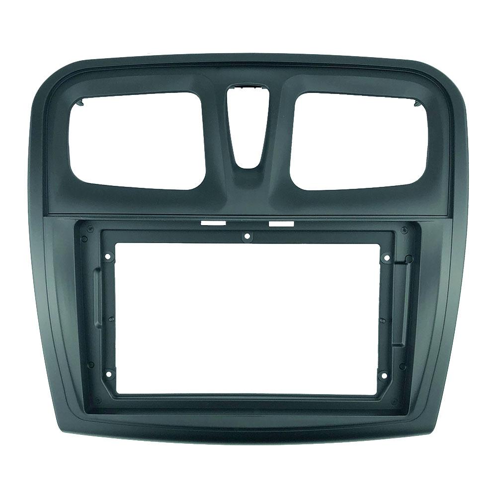 2 Din 9 Inch Car Radio Panel Frame for RENAULT Sandero Symbol Logan 2014-17 Dashboard Frame Installation DVD  Mp5 Multimedia Player