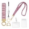 Multifunctional Retractable Scrunchie Lanyard With Keychain And Card Holders Perfect For Offices Work School And Travel