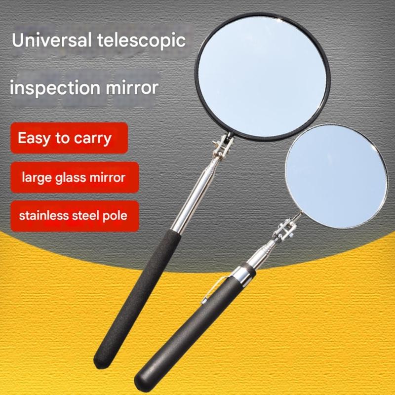 Flexible Telescoping Automotive Underbody Inspection Mirror Adjustable 360 Degree Swivels Inspection Mirror