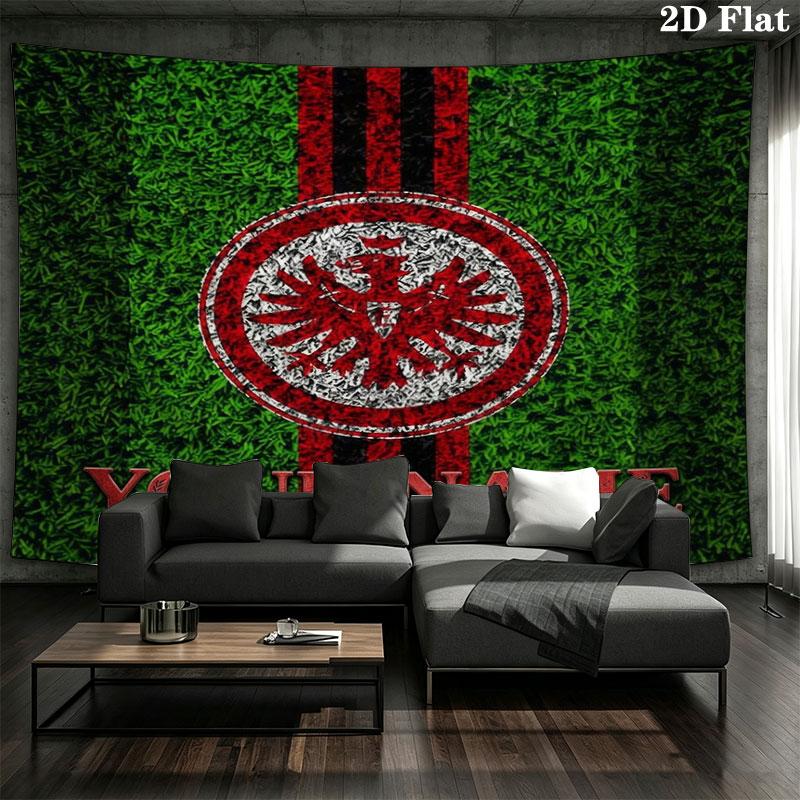 Eintracht Frankfurt Custom Name Wall Tapestry Aesthetic Wall Hanging Printed Fabric Blanket Decorative Tapestries for Bedroom Living Room Home Decor