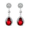 Women Luxury Water Drop Chandelier Earrings Rhinestone Ear Drops Jewelry for Daily Life
