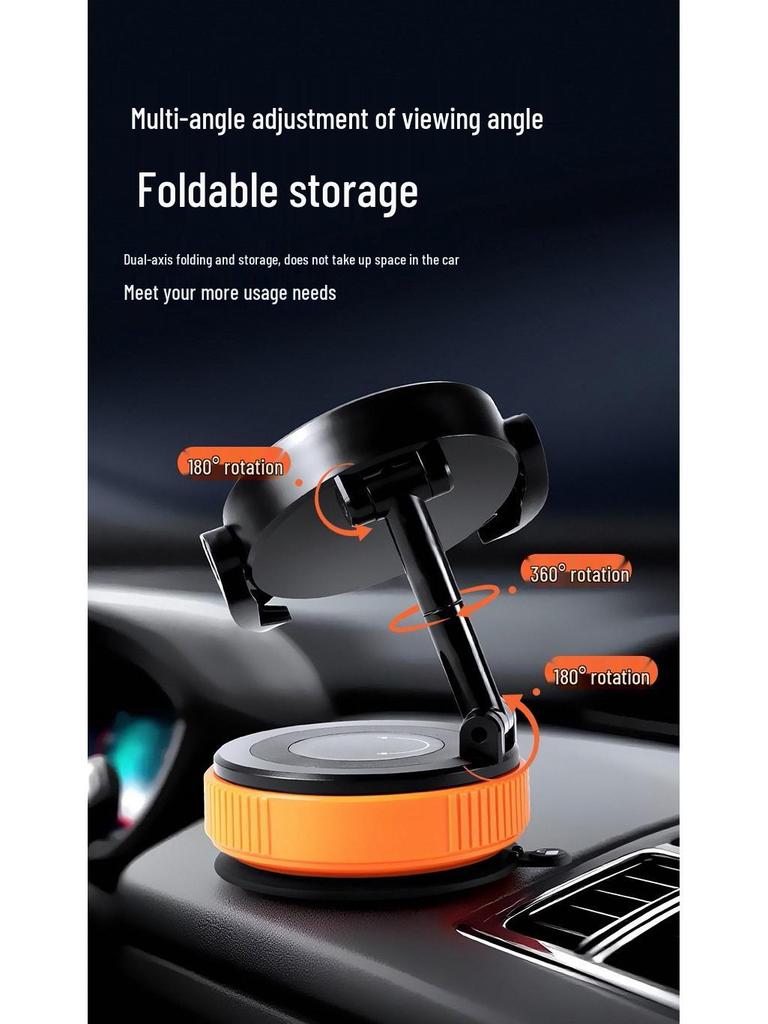 Magnetic Suction Cup Car Phone Holder with Strong Grip for Universal Use