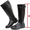 Men's Boots High Quality Leather Knee High Boot Fashion Motorcycle Boots Classic Stage Cosplay Boot Men's Casual Long Tube Boots